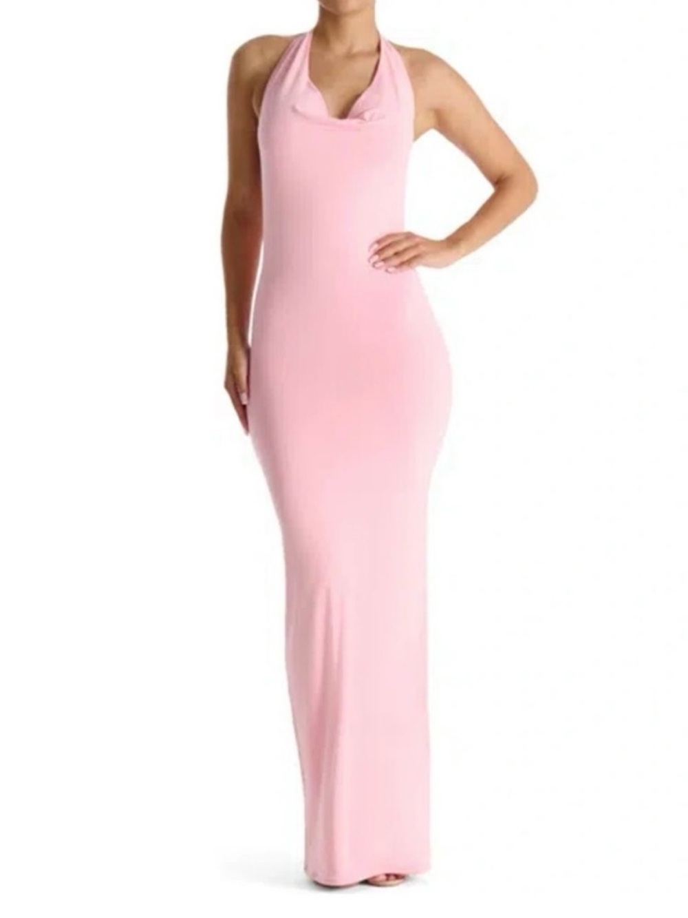 Make ‘Em Halter Maxi Dress NWT